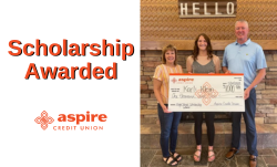 2023 Aspire Credit Union Scholarship Awarded